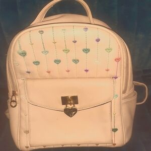 Mini leather backpack